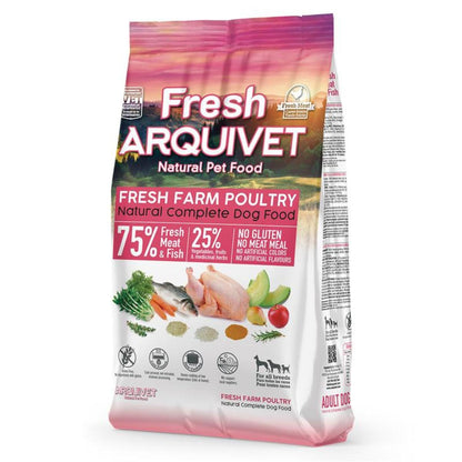 Fresh Farm Poultry Arquivet Pienso semihúmedo completo para perros 100 g