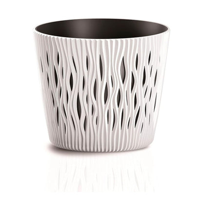 Maceta Duna con inserto blanco D13x11
