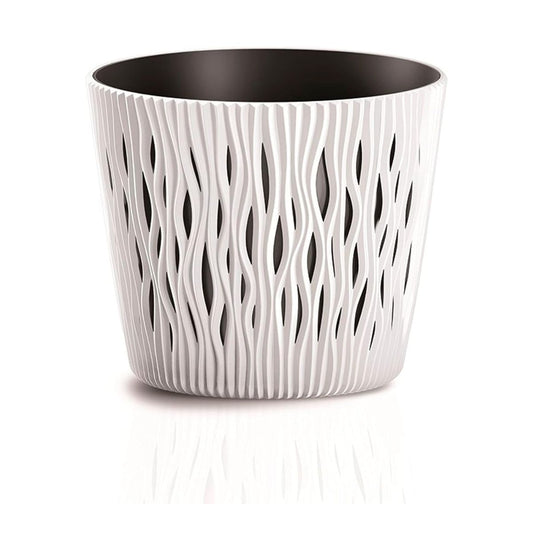 Maceta Duna con inserto blanco D13x11