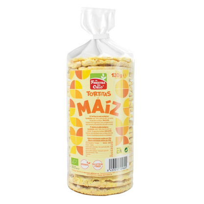 Tortitas de maíz con sal y sin gluten La Finestra Sul Cielo 120 g
