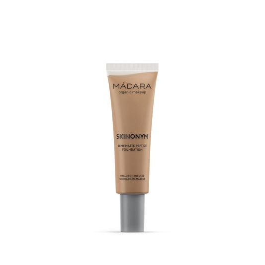 Skinonym base de maquillaje de péptidos semimate #60 olive, Mádara 30 ml