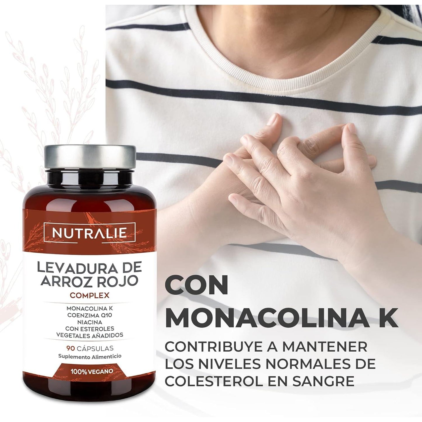 Pack 2x Nutralie Levadura de Arroz Rojo con 2,9mg Monacolina y Q10 90 Cápsulas
