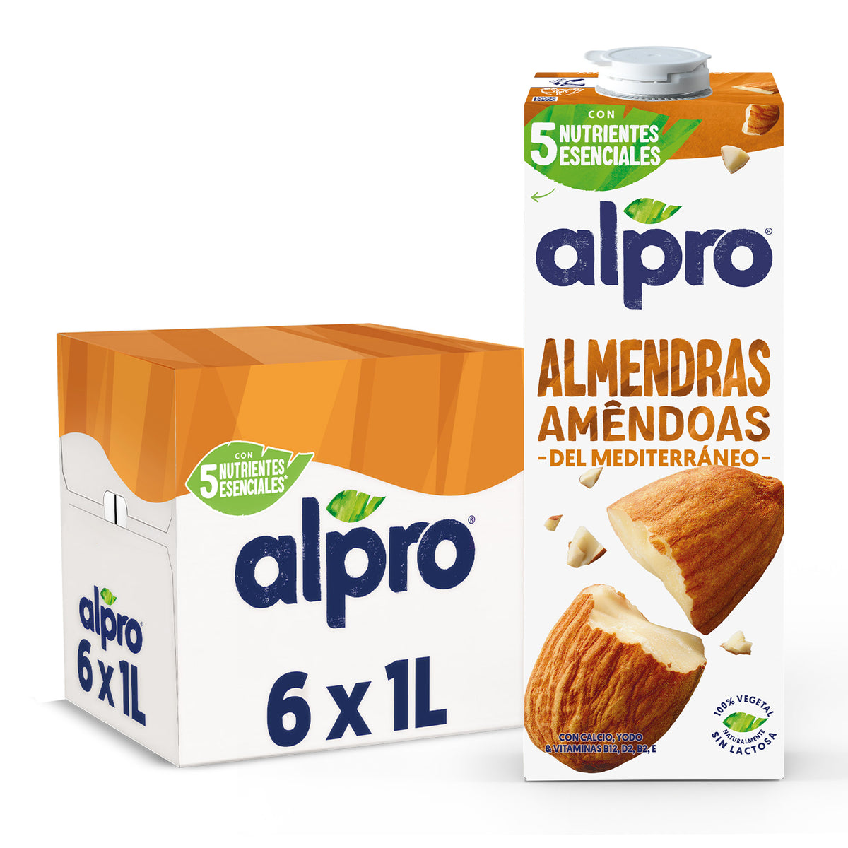 Pack 6x Bebida de Almendra Alpro 1 Litro