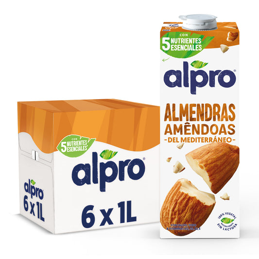 Pack 6x Bebida de Almendra Alpro 1 Litro