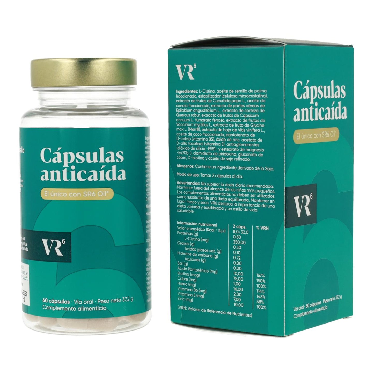 Cápsulas anticaída VR6 60 unidades