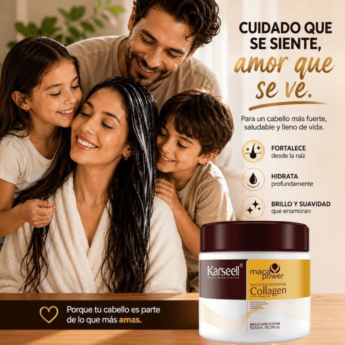 Set Mascarilla Colágeno + Aceite Karseell 500ml + 50ml