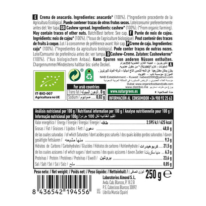Crema de Almendra Bio untable NaturGreen  250 g