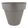 Maceta tes color taupe  D 26 x 24 cm