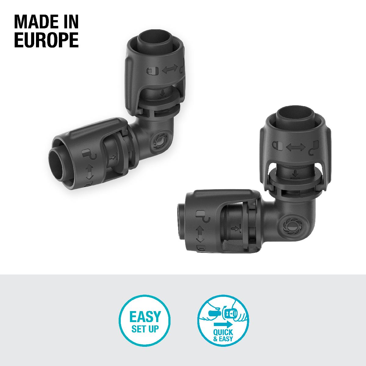 Codo 13 mm (1/2") Microdripsystem Gardena