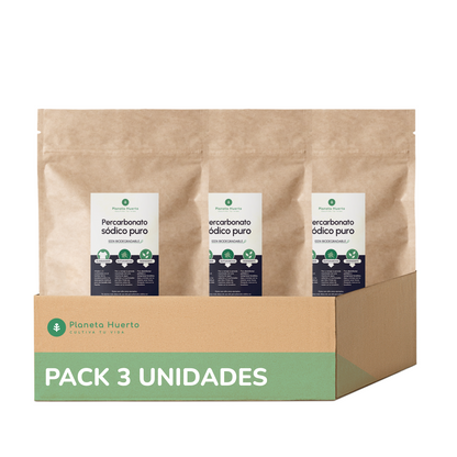 Pack 3xPercarbonato sódico Planeta Huerto 2,5 kg