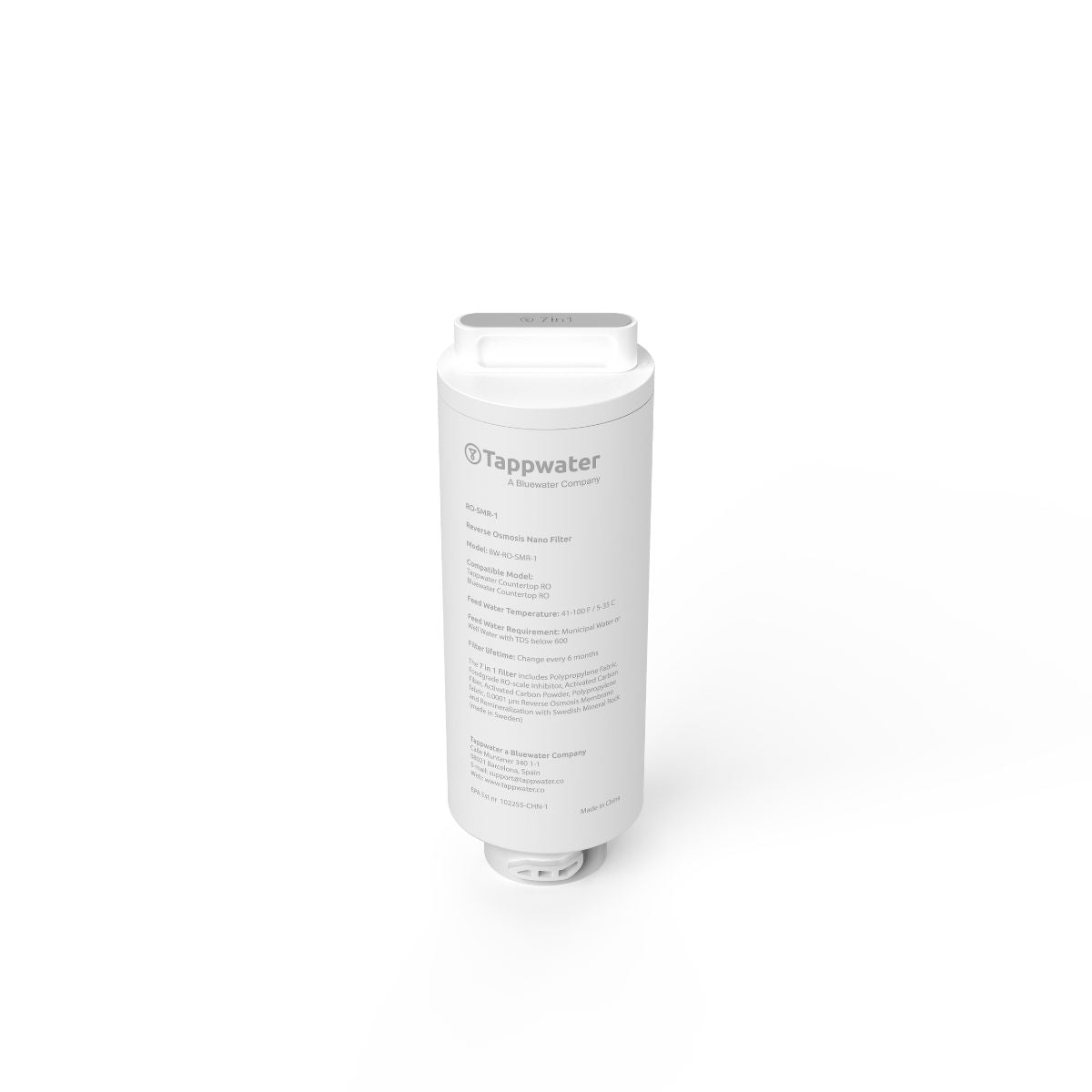 Cartucho para Purificador de agua Countertop Tappwater