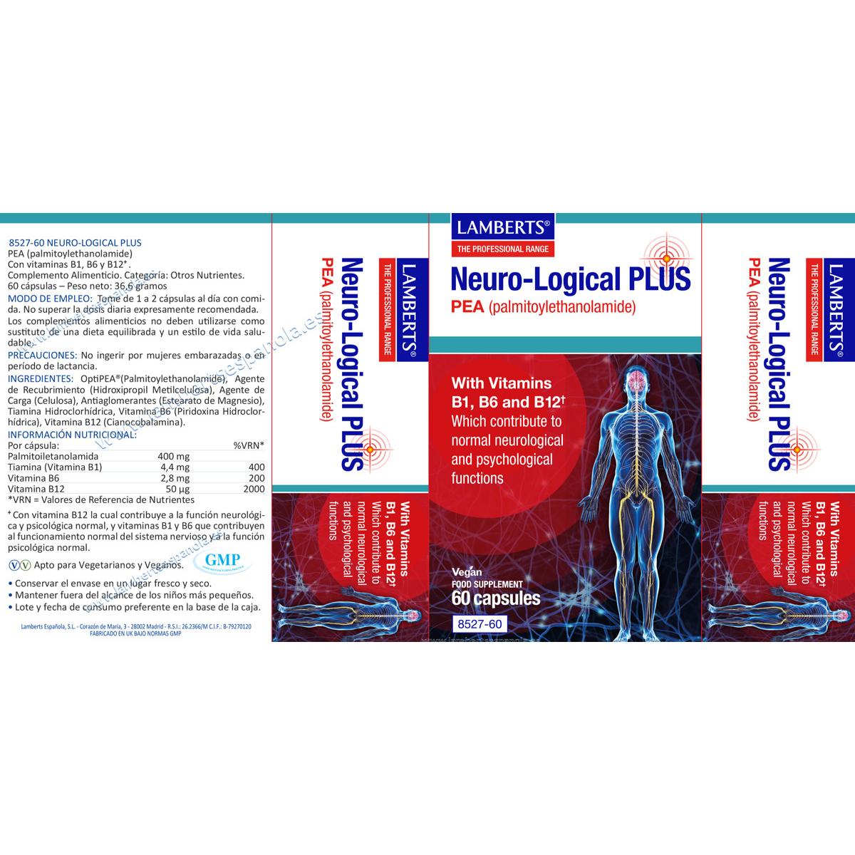 Neuro-Logical PLUS. Doble concentración – Doble acción Lamberts 60 cápsulas
