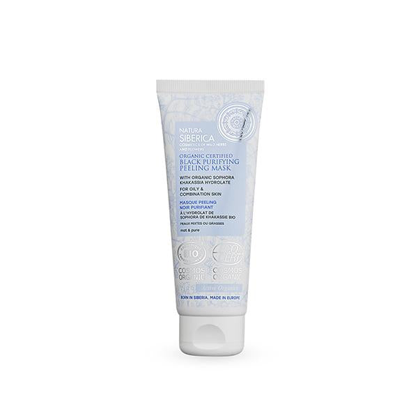 Mascarilla Exfoliante Negra Purificante para Piel Grasa y Mixta Certificada Orgánica Natura Siberica 75 ml