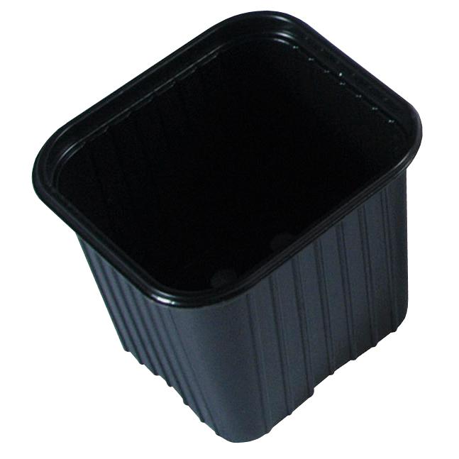 Set 18 Macetas poliestireno negra 7x7 cm Biotop