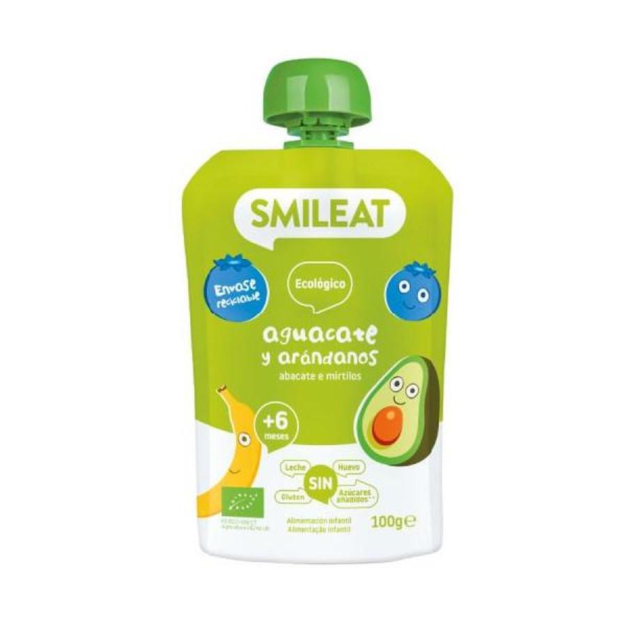 Pack 2x Pouch aguacate y arandanos ECO Smileat, 100gr