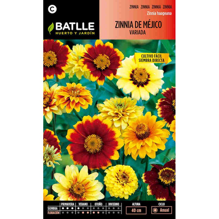 Semillas de Zinnia de Méjico variada Batlle