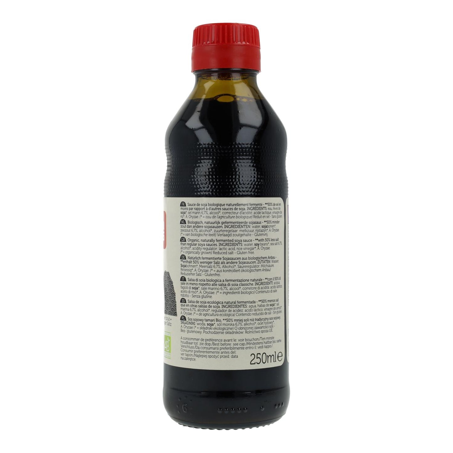 Salsa de soja Tamari 50% menos de sal ECO Lima