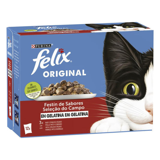 FELIX Original Festín de Sabores en Gelatina 12x85g