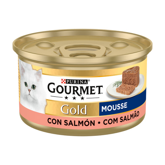 GOURMET GOLD Mousse Comida húmeda Salmon 85g