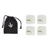Set 4 Discos Desmaquillantes Reutilizables Blancos + Bolsita de Transporte Banbu