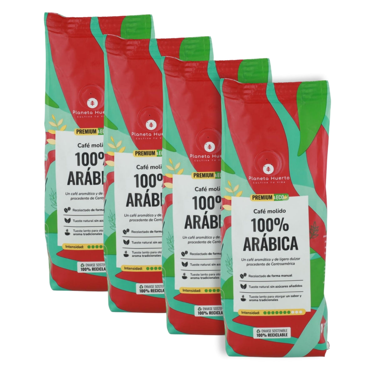 Pack 4xCafé molido Eco 100% Arábica Planeta Huerto 250 g