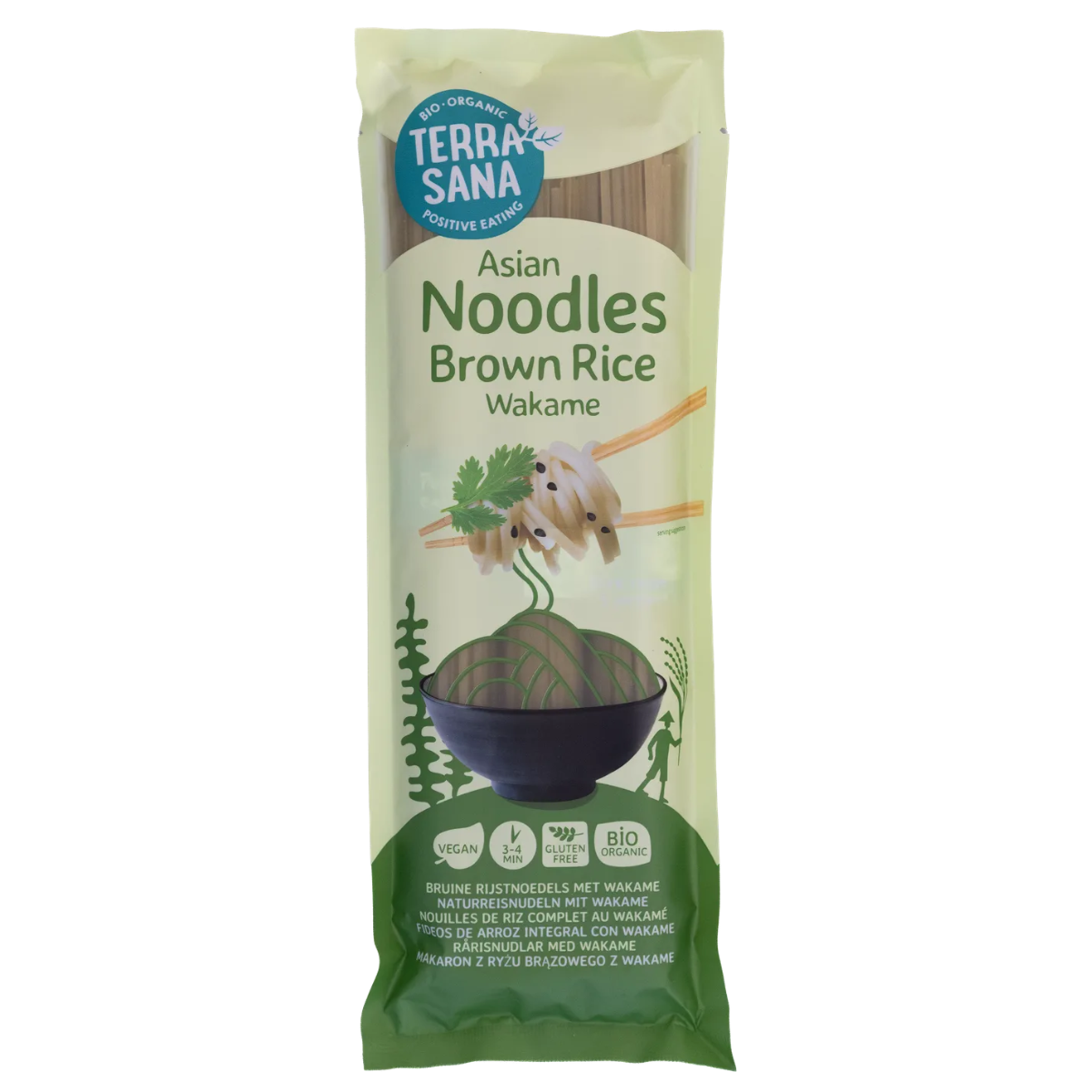 Fideos de arroz integral con wakame Terrasana 250 g