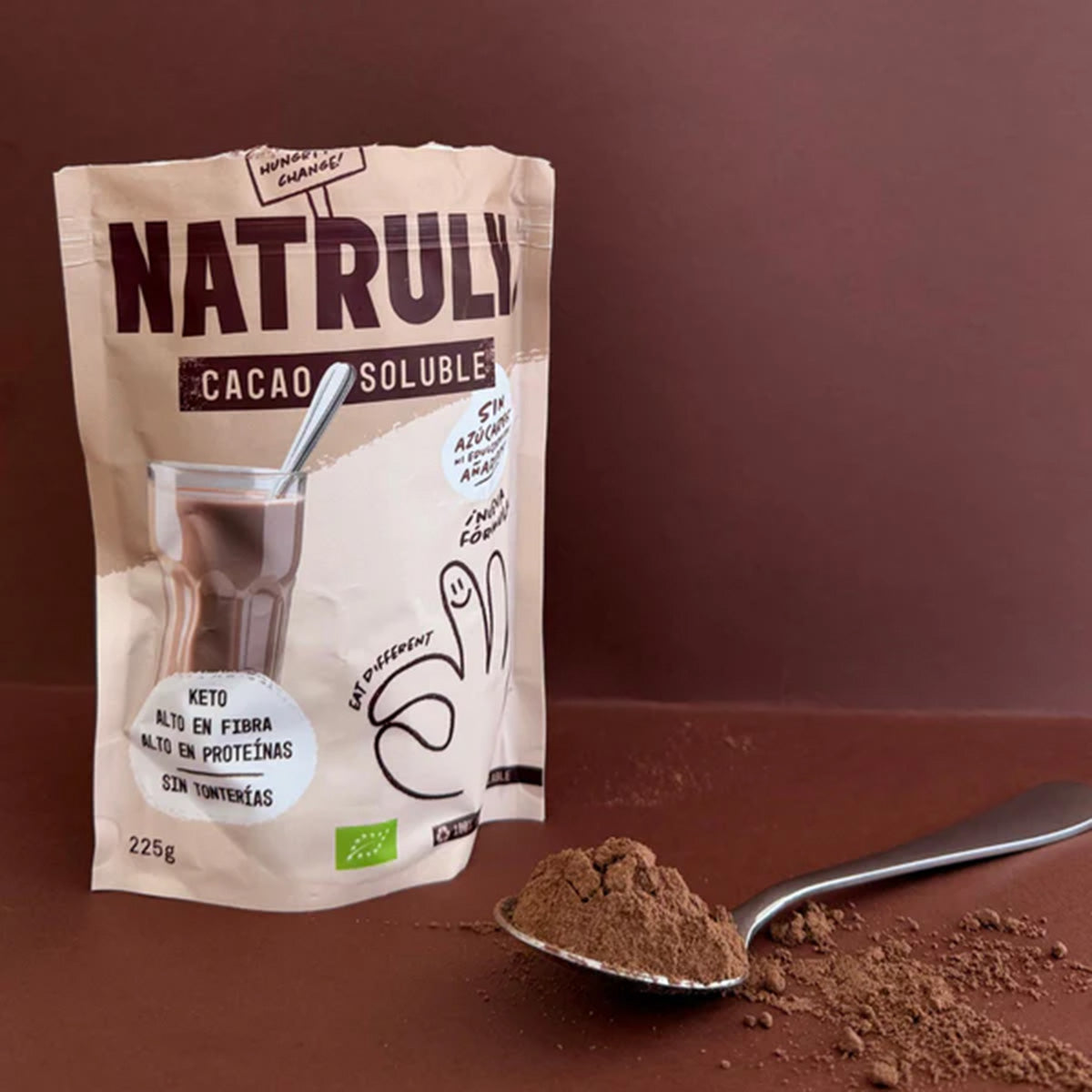 Cacao Soluble BIO, Natruly, 225 g