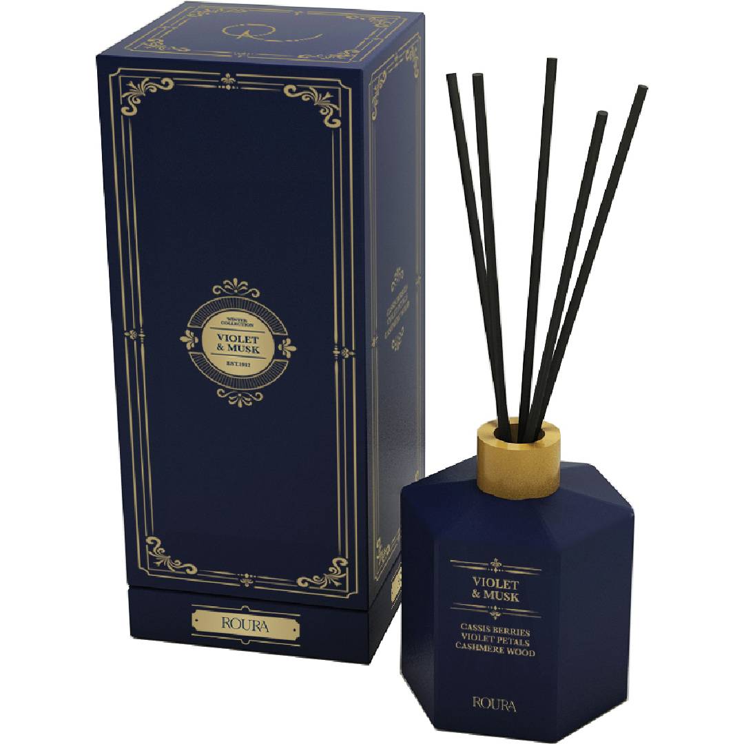 Ambientador mikado Violet & Musk, Roura