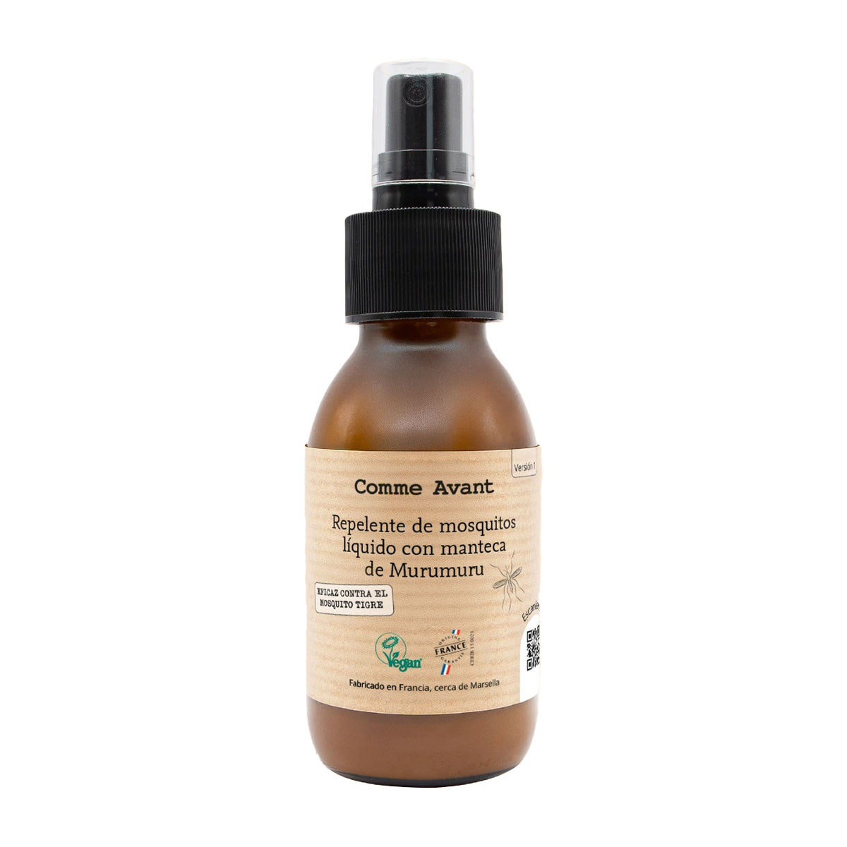 Repelente de mosquitos líquido con manteca de murumuru Comme Avant 105 ml