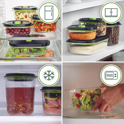 Pack de 2 recipientes de envasado al vacío New Fresh Container 0,7+1,2L FFC025X  Foodsaver