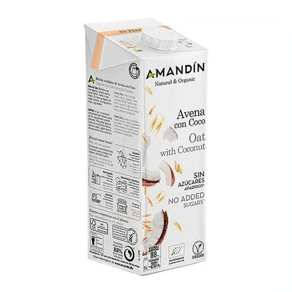 Bebida de Avena 0% Azúcares Bio Amandin 1L