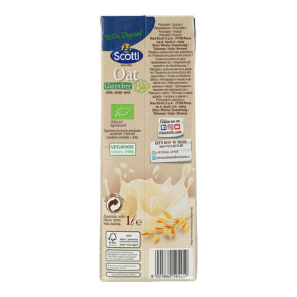 Bebida Avena BIO sin gluten Scotti 1 L