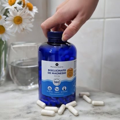 Pack 2xBisglicinato de Magnesio 500 mg Planeta Huerto 180 cápsulas