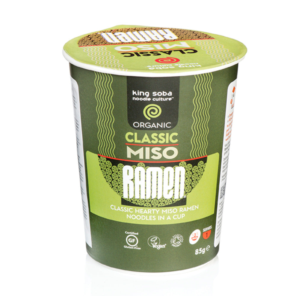 Vaso De Sopa Ramen De Miso Sin Gluten Bio KING SOBA 85 g