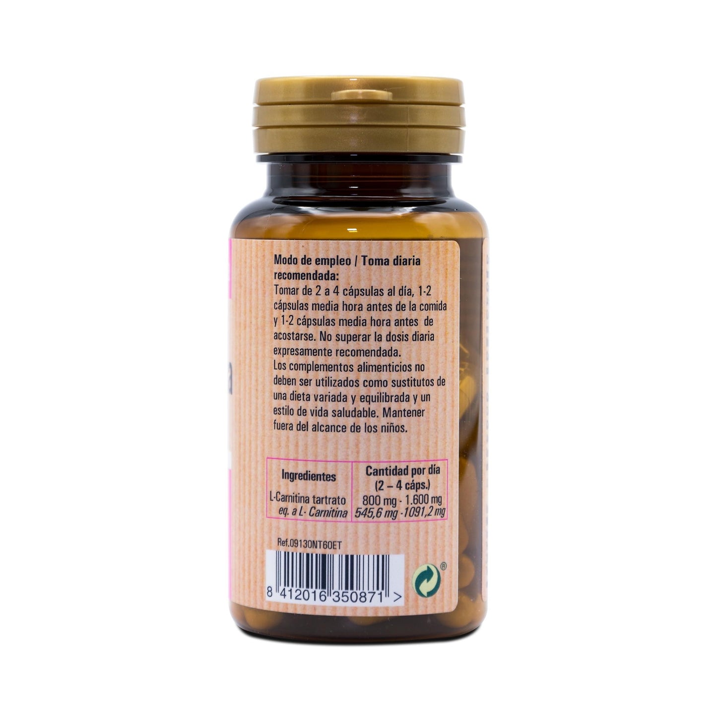 L-Carnitina, 60 cápsulas. NaturTierra
