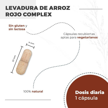 Pack 2x Nutralie Levadura de Arroz Rojo con 2,9mg Monacolina y Q10 90 Cápsulas