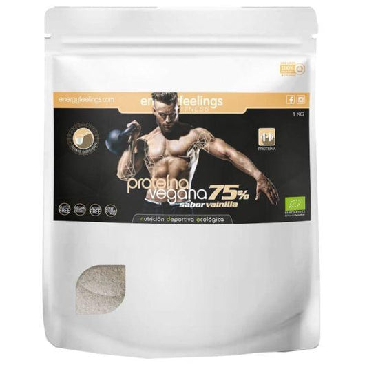 Energy Feelings  Proteína Vegana ECO 75 % Vainilla 1.5 kg