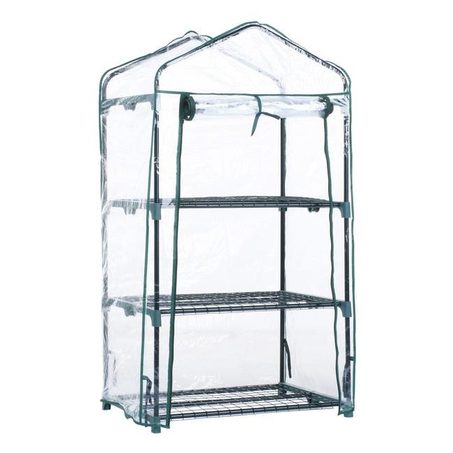 Invernadero estructura acero y funda PVC Biotop 2 bandejas