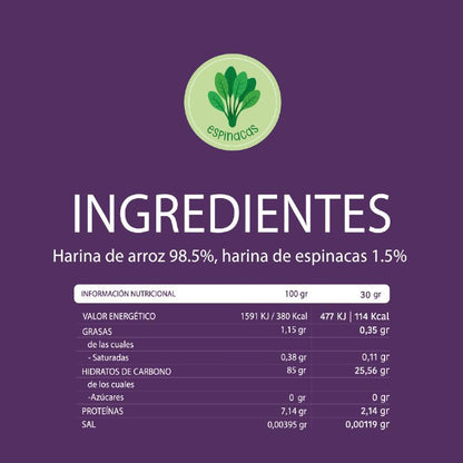 Snack ecológico para bebé +6 meses Biscotes Arroz y Espinacas