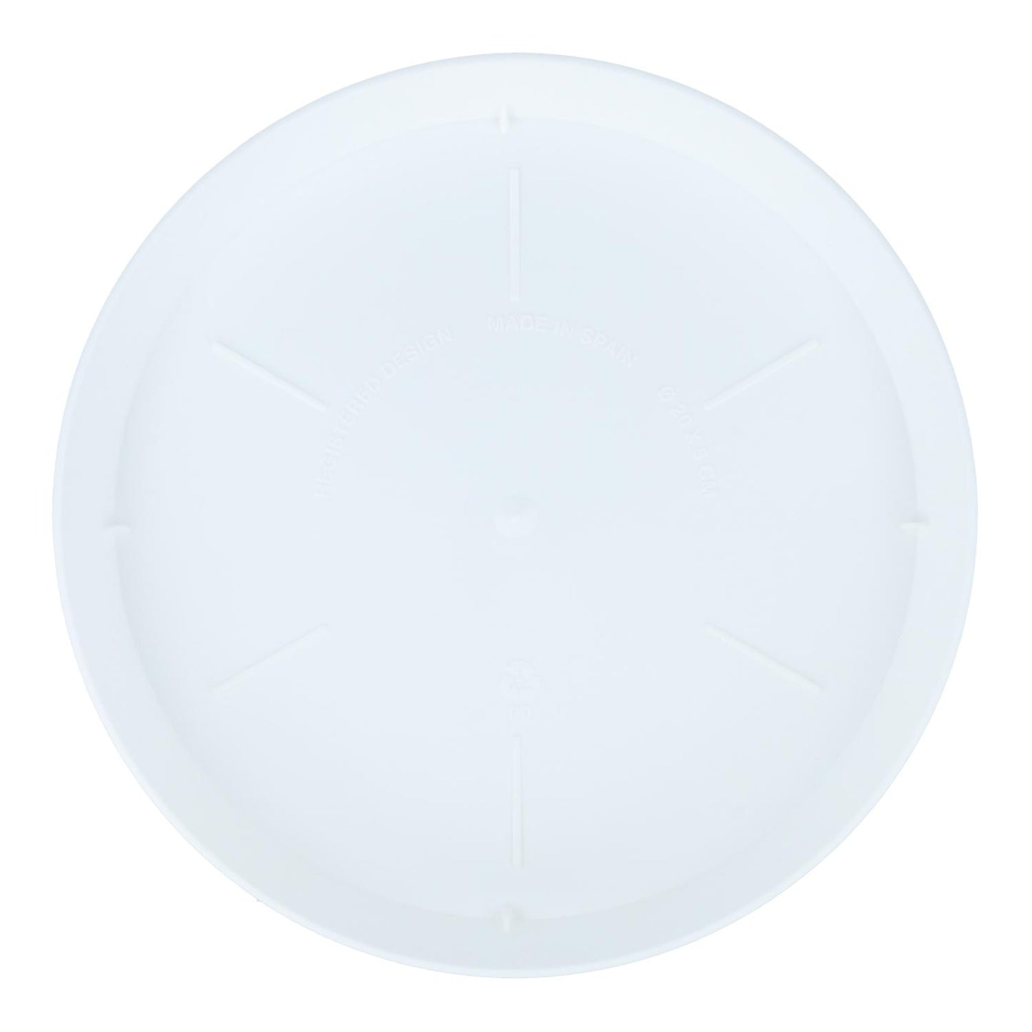 Plato maceta Tes color blanco D 17 x 2,5 cm