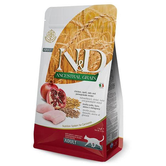 ND Cat Ancestral grain Adult pollo Pienso para gatos Farmina