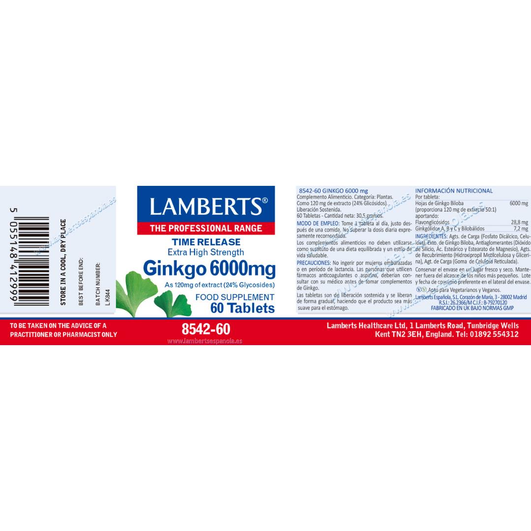 Ginkgo Biloba 6.000 mg