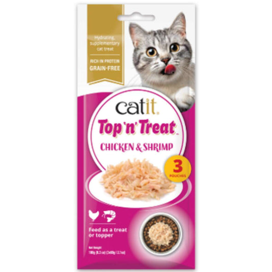 Catit Top 'N' Treat Pollo y Gambas 3x60g