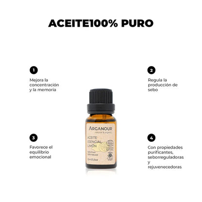 Aceite esencial Limón 100% puro Arganour 15ml
