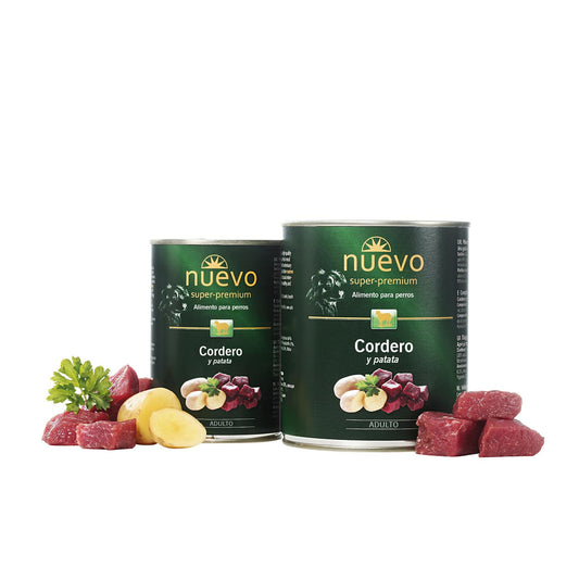 Nuevo Lata Perro adulto Cordero y Patata 400 g