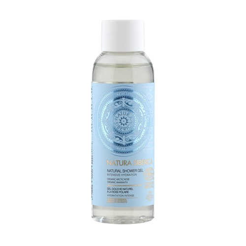 Gel de ducha natural rosa ártica formato viaje Natura Sibérica 50 ml