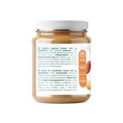Crema Proteica Cacahuete Smooth Tostado Torafood 500g