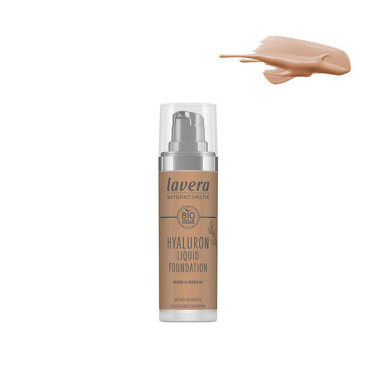 Maquillaje fluido hyaluron - 06 Warm Almond, Lavera 30 ml