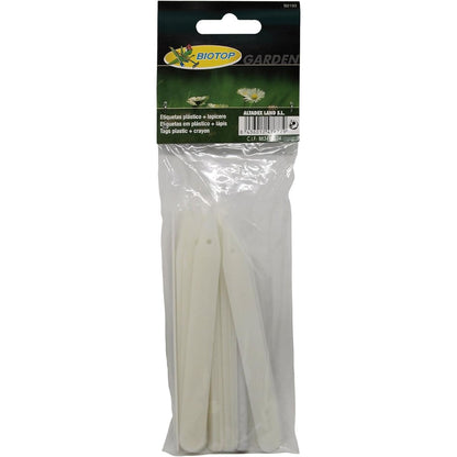 Bolsa 25 etiquetas pequeñas Biotop + lápiz - etiquetas para semilleros y huerto