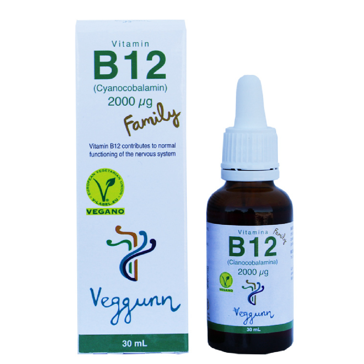 Vitamina B12 Family Veggun, 30 ml